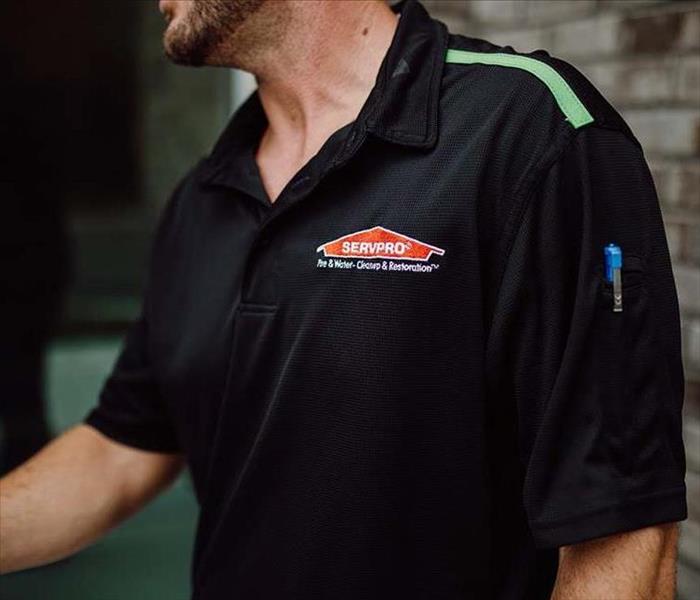 commercial services - technician in SERVPRO shirt