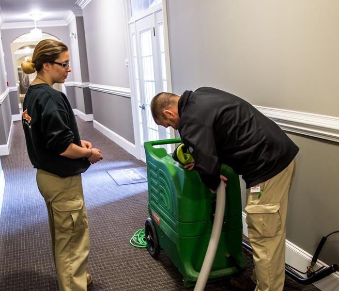 Our SERVPRO team at Belle Meade carry with them air movers and dehumidifiers to help mitigate water damage!  