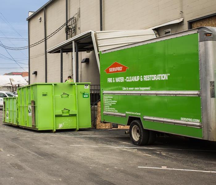 The SERVPRO green van and equipment represents the values of continuous improvement and dedication to our mission!